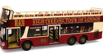 Double decker sightseeing buses